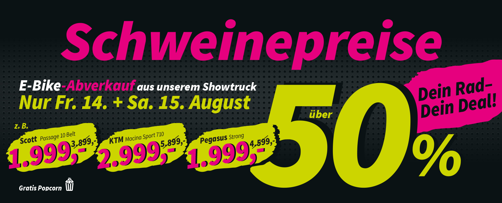 Schweinepreise: E-Bike_Abverkauf