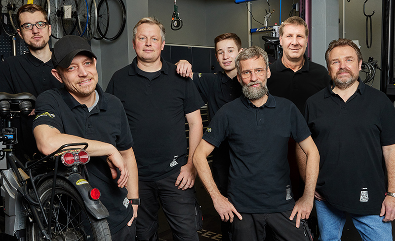 Das Werkstatt-Team von Burckhardt - wir reparieren dein E-Bike